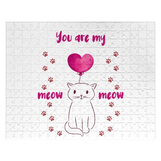 You are my Meow Meow Cute Cat Jigsaw Puzzles