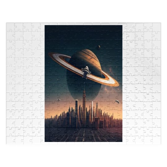 Solar system planet Saturn galaxy Jigsaw Puzzles