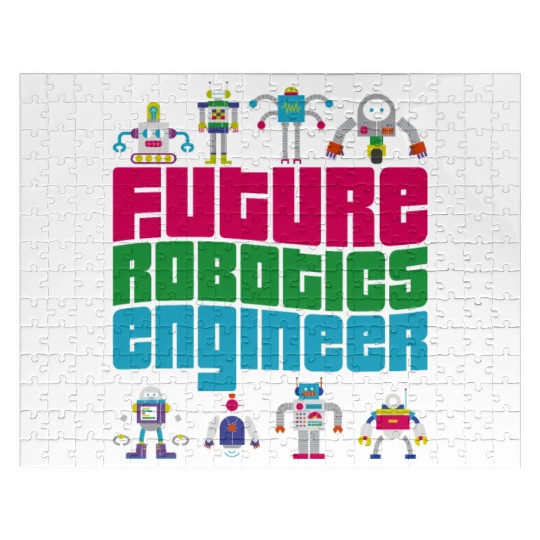 Robot Robotics Engineer Boy Girl Jigsaw Puzzles
