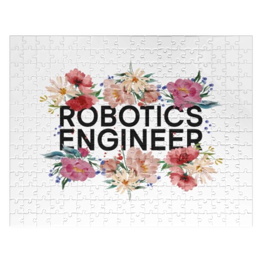 Robot Robotics Engineer Flower Jigsaw Puzzles