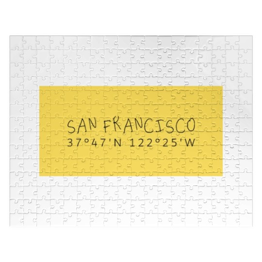San Francisco Coordinate's design Jigsaw Puzzles