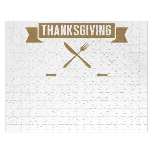 Eat Drink Wear Stretchy Pants Funny Thanksgiving d Jigsaw Puzzles