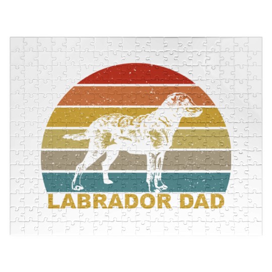 Labrador Dad For Labrador Lover Jigsaw Puzzles