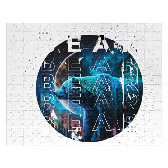 Midnight Roar: A Bear's Lunar Adventure Jigsaw Puzzles