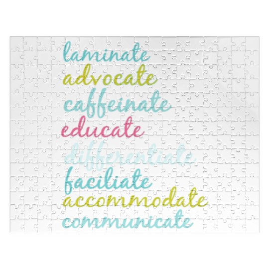 Special Education Teacher Laminate Advocate Caffei Jigsaw Puzzles