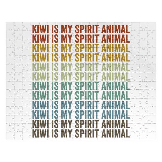 Kiwi Is My Spirit Animal Kiwi Birds Kiwi Lover Jigsaw Puzzles