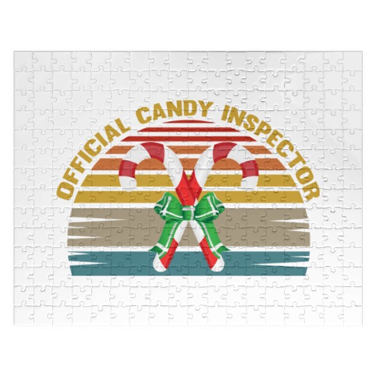 Official Candy Inspector Halloween Candy Corn Jigsaw Puzzles