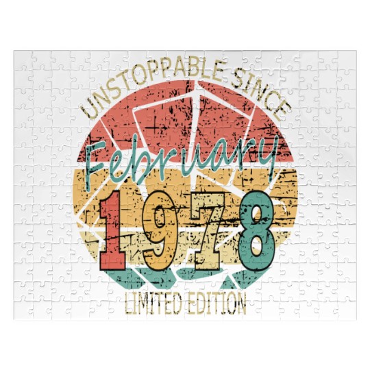 1978 Born Vintage Rose Gift Jigsaw Puzzles