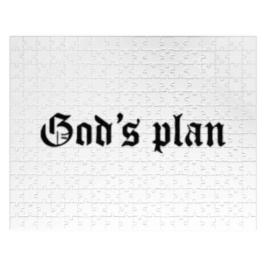 Streetwear : God's Plan Quote For Streetwear Lover Jigsaw Puzzles