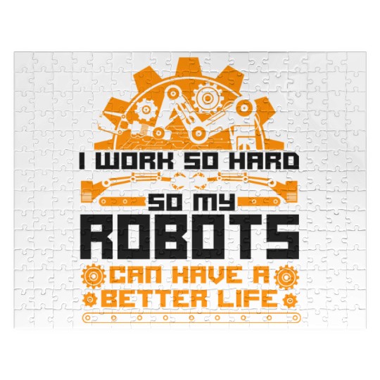 Robot Robotics Engineer Vintage I Jigsaw Puzzles