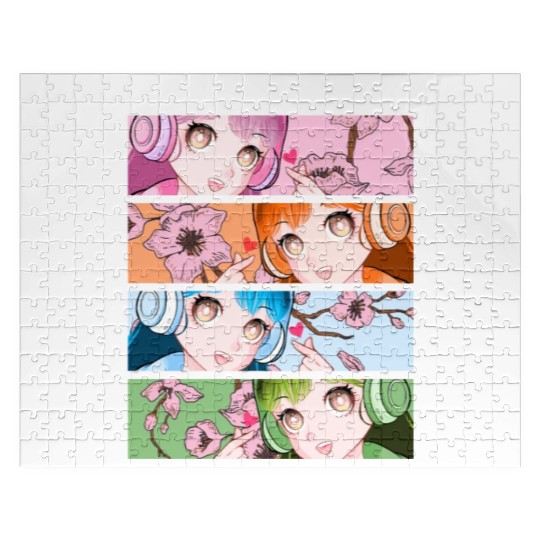 Cute Korean Pop Anime Girls Kpop Kdrama Jigsaw Puzzles