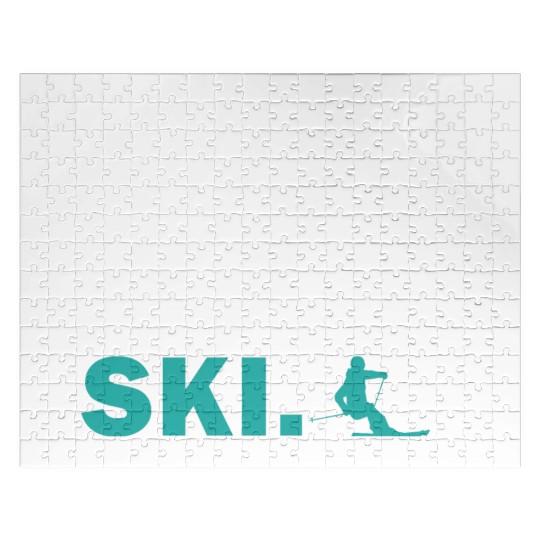 Skiing and Snowboarding - Eat Sleep Ski Jigsaw Puzzles