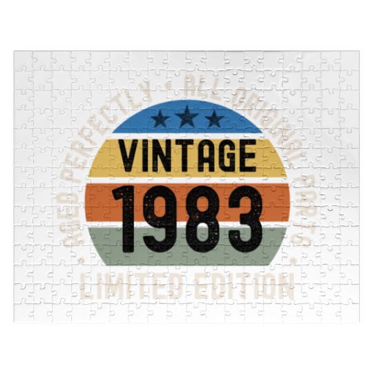 40th Birthday Vintage 1983 Jigsaw Puzzles