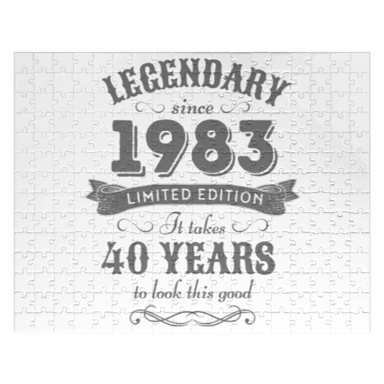 40th Birthday Vintage 1983 Jigsaw Puzzles