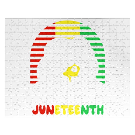 I Love Juneteenth 1865 Black American African Jigsaw Puzzles