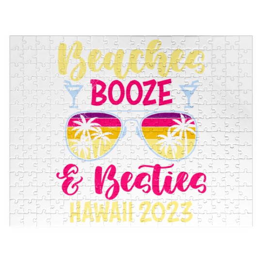 Beaches Booze Besties Hawaii 2023 Spring Break Jigsaw Puzzles