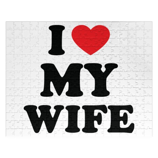 i love my wife Jigsaw Puzzles
