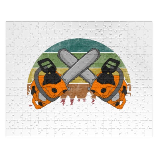 chainsaw Lumberjack Jigsaw Puzzles