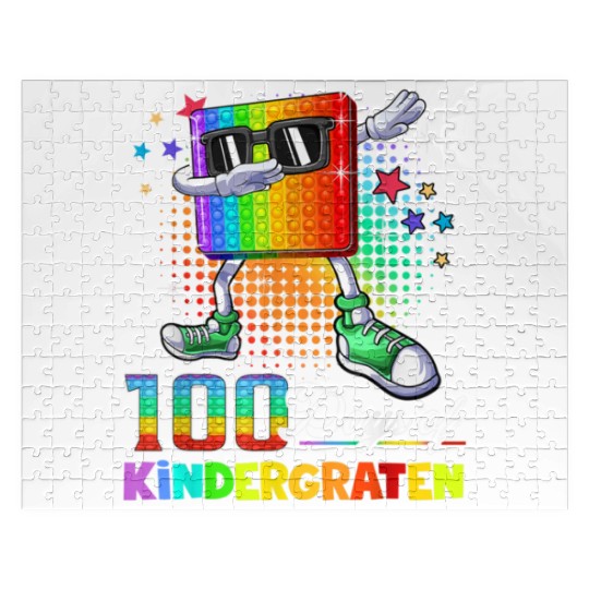 100 Days Of Kindergarten School Teacher Jigsaw Puzzles