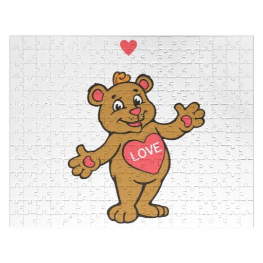 Free Hugs Teddy Bear Jigsaw Puzzles