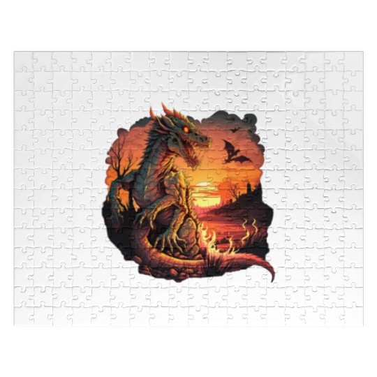 Mythical Creature Dragons Gift Men Dragon for a Jigsaw Puzzles