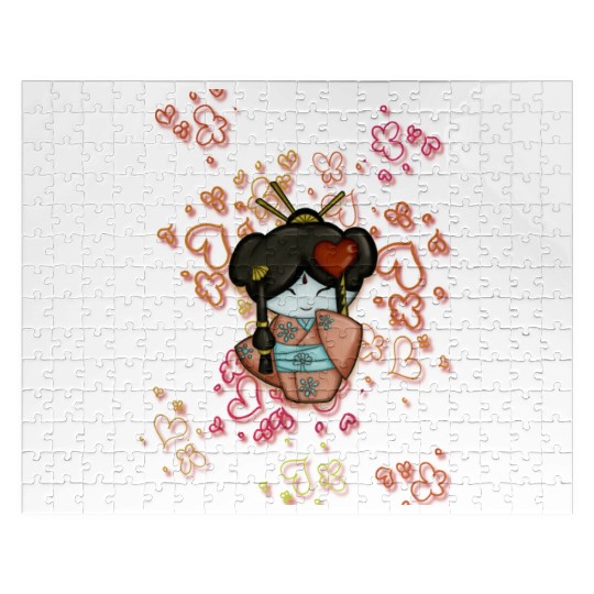 kimono cute Jigsaw Puzzles