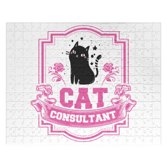 Cat Consultant Crazy Cat Lover Jigsaw Puzzles
