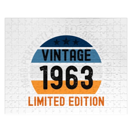 60th Birthday Vintage 1963 Jigsaw Puzzles
