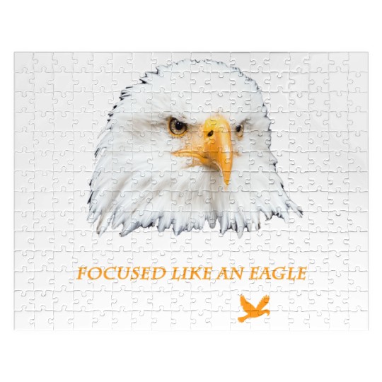 Bald Eagle Gift Idea Focussed like an Eagle Photo Jigsaw Puzzles
