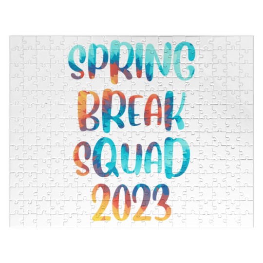 Spring Break Squad Summer Vacation Spring Break Jigsaw Puzzles