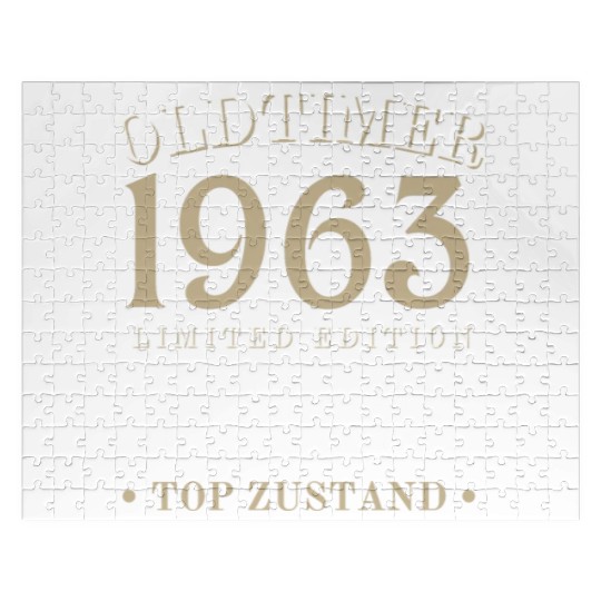 60th Birthday Vintage 1963 Jigsaw Puzzles
