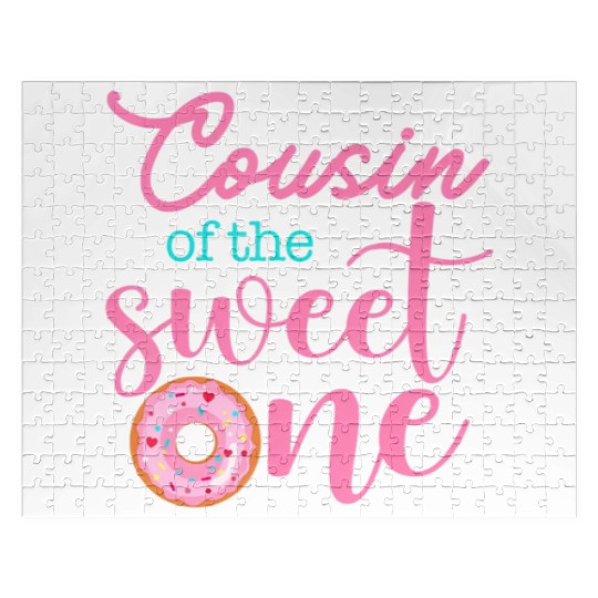 Cousin of Sweet One 1st First Birthday Matching Jigsaw Puzzles