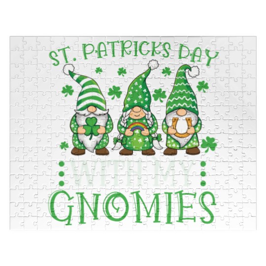 Garden Gnomes Gnome Lover Funny Gnome Gardening Jigsaw Puzzles