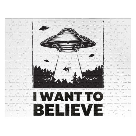 I Want To Believe Aliens UFO Area 51 Roswell Jigsaw Puzzles