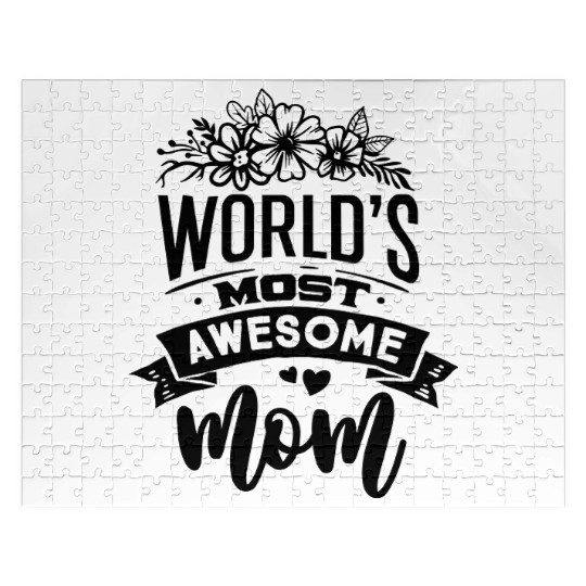 World s most awesome mom Jigsaw Puzzles Design
