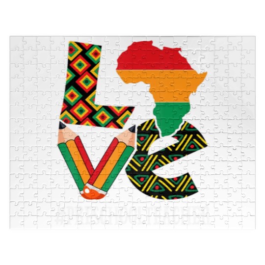 Preschool Teacher Love African American Jigsaw Puzzles