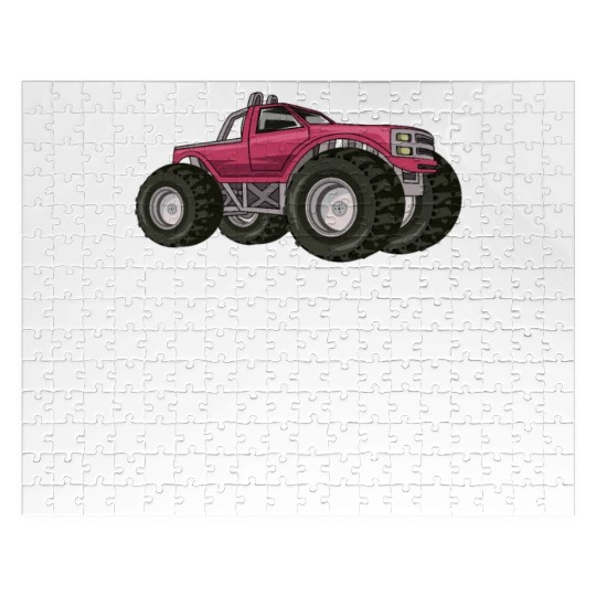 Girls Like Monster Trucks Too Girls Monster Truck Jigsaw Puzzles