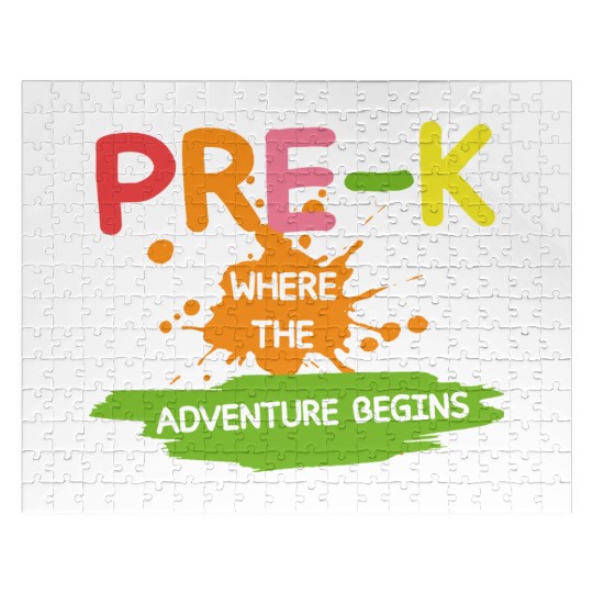 Pre-K Where The Adventure Begins Back to School Jigsaw Puzzles