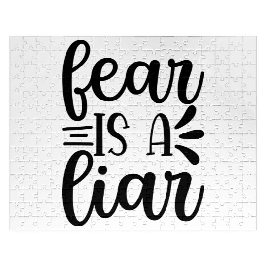 fear is a liar gym workout Jigsaw Puzzles design 2023