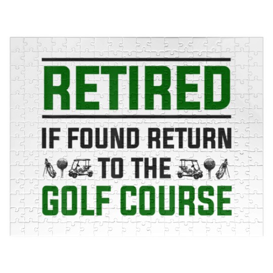 Golf Retirement Funny Golfing Retirement Jigsaw Puzzles