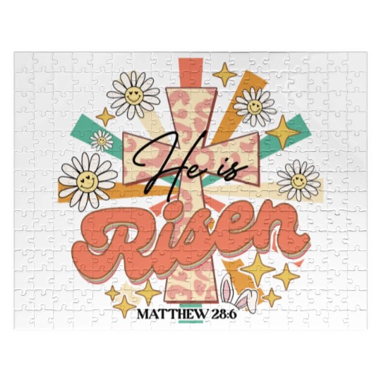 He is risen Mathew 28:06 Jigsaw Puzzles
