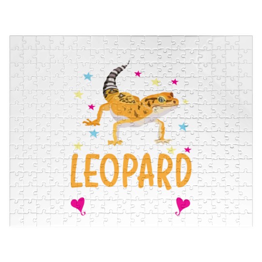 I Love My Leopard Gecko Reptile Leopard Gecko Jigsaw Puzzles