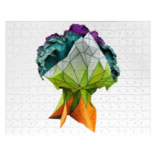 Origami Broccoli: Delightful and Whimsical Paper Jigsaw Puzzles