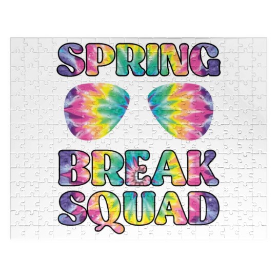 Spring Break Squad Summer Vacation Spring Break Jigsaw Puzzles