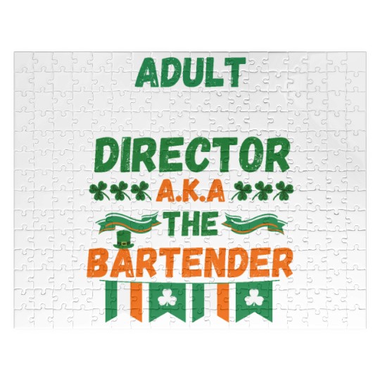 Adult daycare director aka the bartender st patric Jigsaw Puzzles