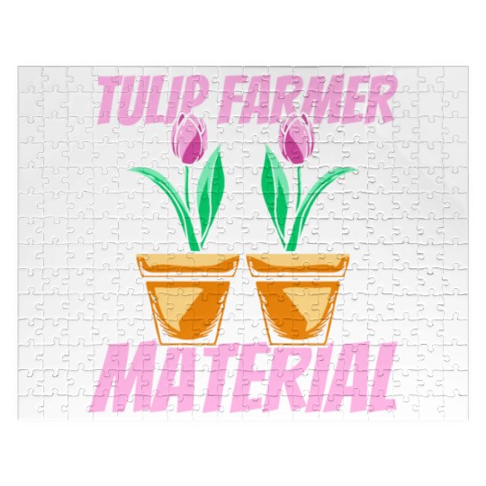 Tulip Gardening Farmer Tulips Jigsaw Puzzles