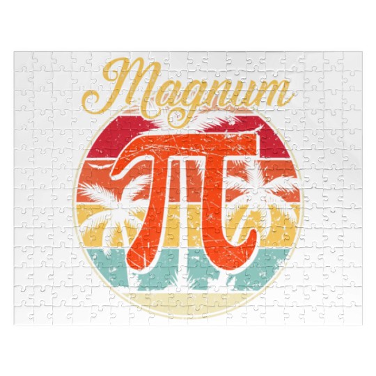 Magnum Pi Math Pi Day Retro Jigsaw Puzzles