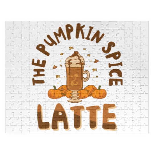 Pumpkin Spice Latte Halloween Coffee Lover Tarot Jigsaw Puzzles