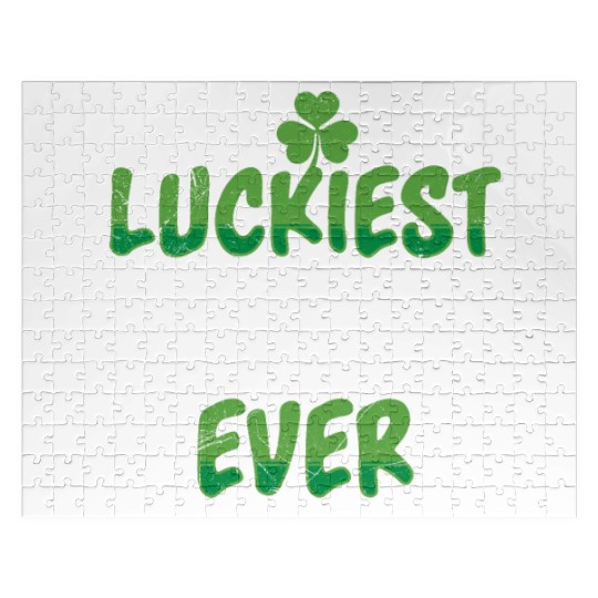 St. Patrick's Day saying Luckiest Grandma ever Jigsaw Puzzles