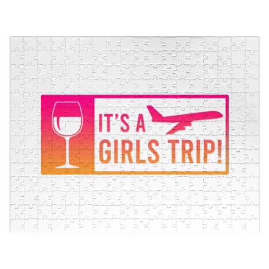 It's a Girls Trip Girls Vacation Spring Break Jigsaw Puzzles